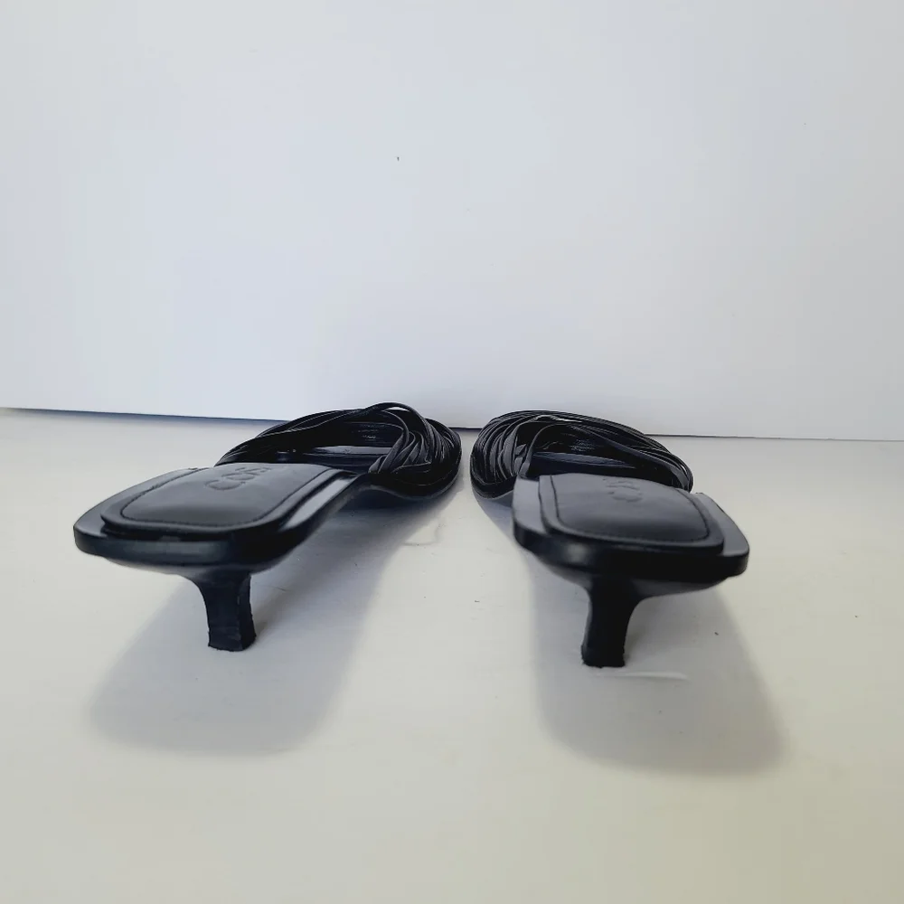 COS Women's Black Woven Strappy Heels Size 7 - Picture 4 of 7